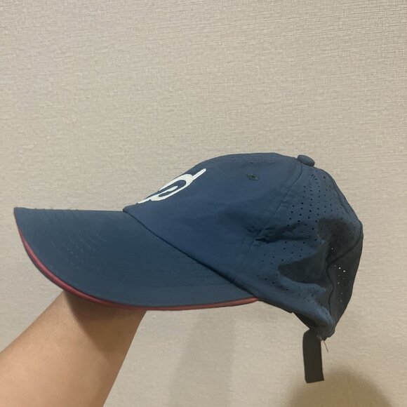 Peloton Cycling Running Gym Workout Hat Blue Adjustable Nylon Strapback - Picture 2 of 6